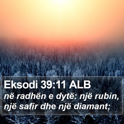 Eksodi 39:11 ALB Bible Verse Image