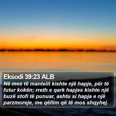 Eksodi 39:23 ALB Bible Verse Image