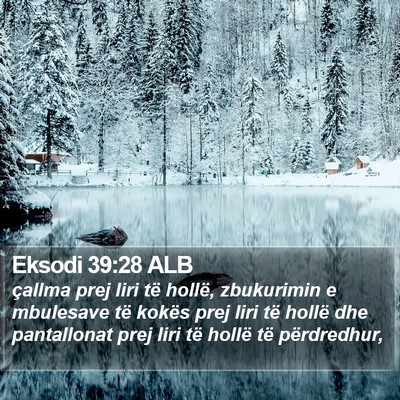 Eksodi 39:28 ALB Bible Verse Image