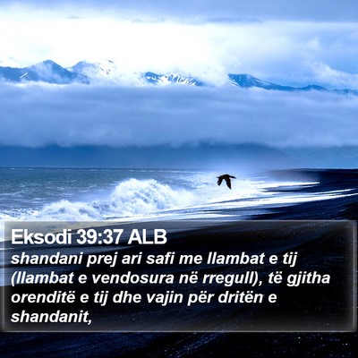 Eksodi 39:37 ALB Bible Verse Image