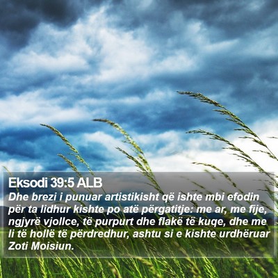 Eksodi 39:5 ALB Bible Verse Image