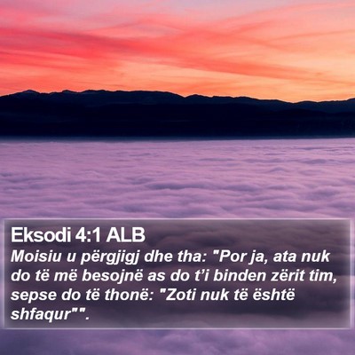 Eksodi 4:1 ALB Bible Verse Image