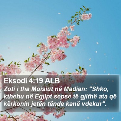 Eksodi 4:19 ALB Bible Verse Image