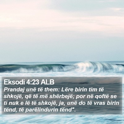 Eksodi 4:23 ALB Bible Verse Image