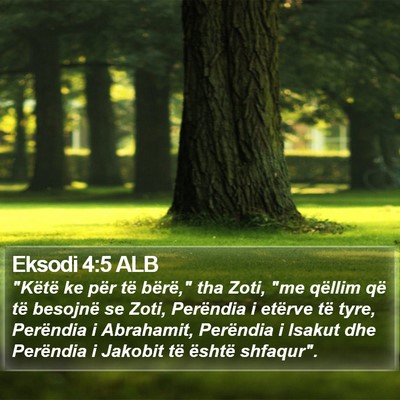 Eksodi 4:5 ALB Bible Verse Image