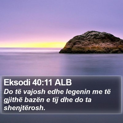 Eksodi 40:11 ALB Bible Verse Image