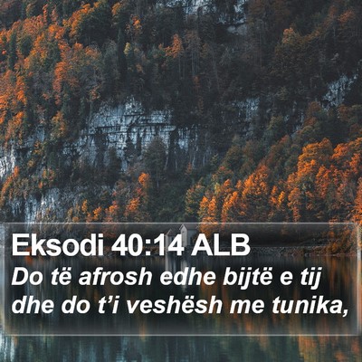 Eksodi 40:14 ALB Bible Verse Image