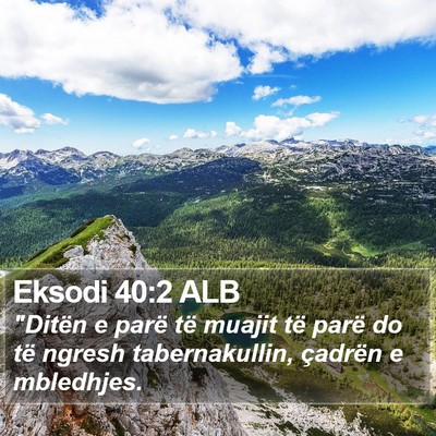 Eksodi 40:2 ALB Bible Verse Image