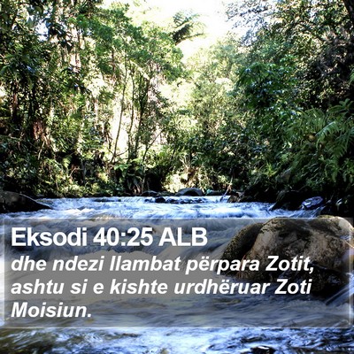 Eksodi 40:25 ALB Bible Verse Image