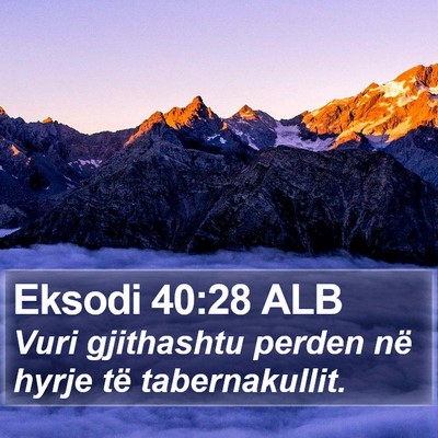 Eksodi 40:28 ALB Bible Verse Image