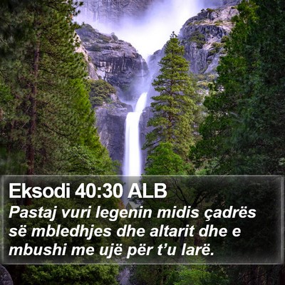 Eksodi 40:30 ALB Bible Verse Image