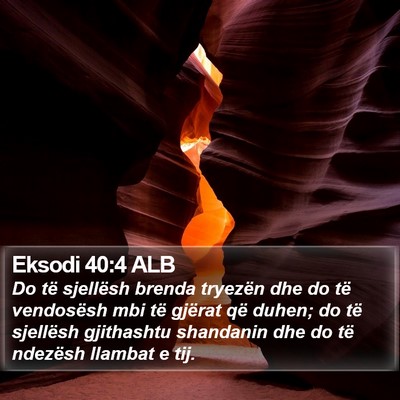 Eksodi 40:4 ALB Bible Verse Image