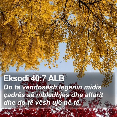 Eksodi 40:7 ALB Bible Verse Image