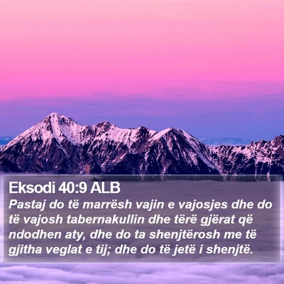 Eksodi 40:9 ALB Bible Verse Image