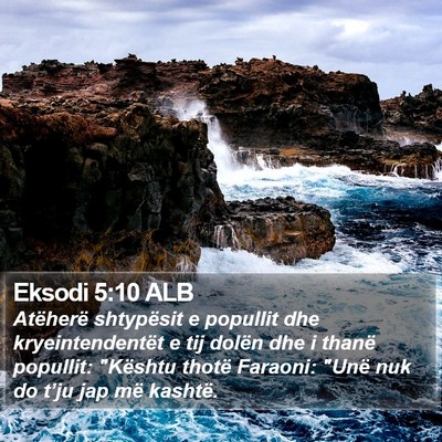 Eksodi 5:10 ALB Bible Verse Image