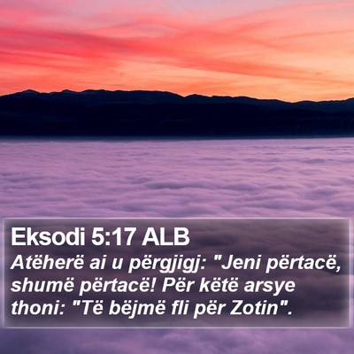 Eksodi 5:17 ALB Bible Verse Image