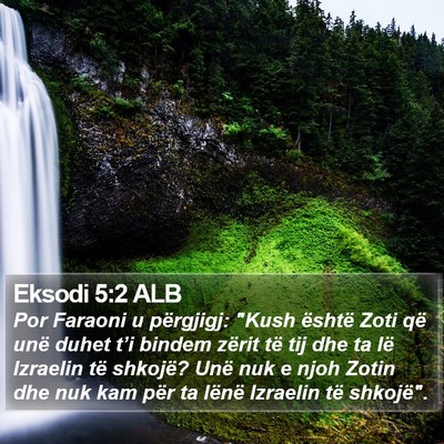 Eksodi 5:2 ALB Bible Verse Image