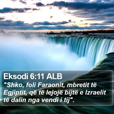 Eksodi 6:11 ALB Bible Verse Image
