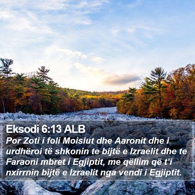 Eksodi 6:13 ALB Bible Verse Image