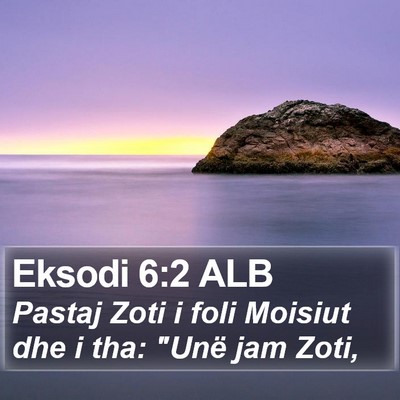 Eksodi 6:2 ALB Bible Verse Image