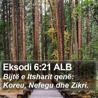 Eksodi 6:21 ALB Bible Verse Image