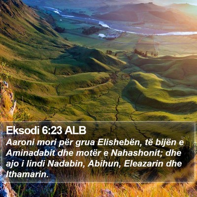 Eksodi 6:23 ALB Bible Verse Image