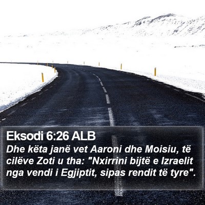 Eksodi 6:26 ALB Bible Verse Image