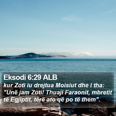 Eksodi 6:29 ALB Bible Verse Image