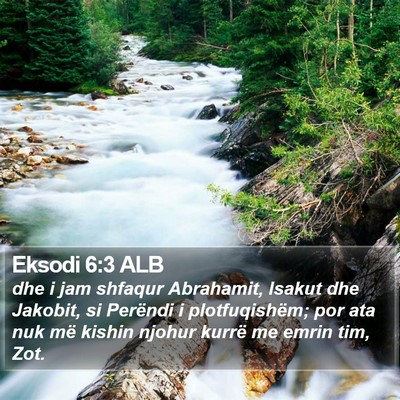 Eksodi 6:3 ALB Bible Verse Image