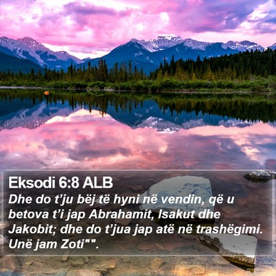 Eksodi 6:8 ALB Bible Verse Image