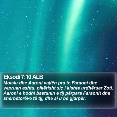 Eksodi 7:10 ALB Bible Verse Image