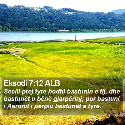 Eksodi 7:12 ALB Bible Verse Image
