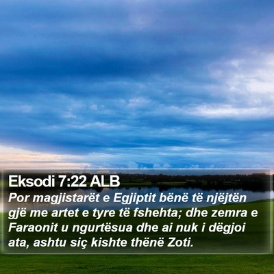 Eksodi 7:22 ALB Bible Verse Image