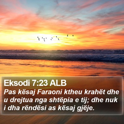 Eksodi 7:23 ALB Bible Verse Image