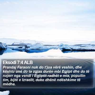 Eksodi 7:4 ALB Bible Verse Image