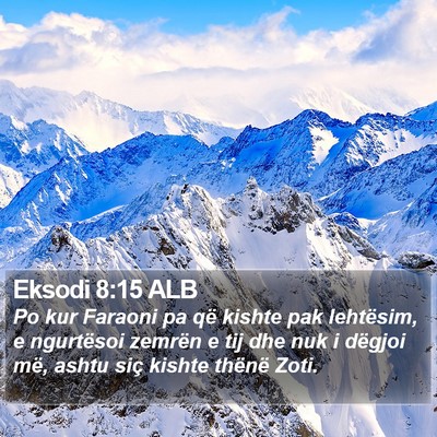 Eksodi 8:15 ALB Bible Verse Image