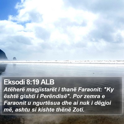 Eksodi 8:19 ALB Bible Verse Image