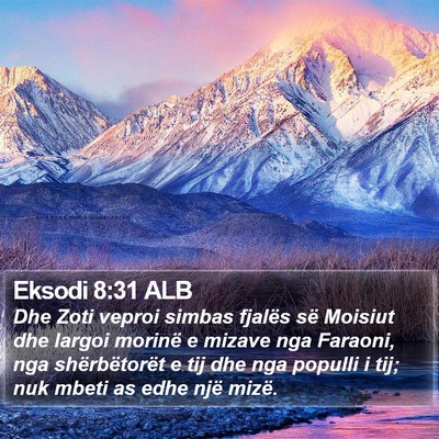Eksodi 8:31 ALB Bible Verse Image