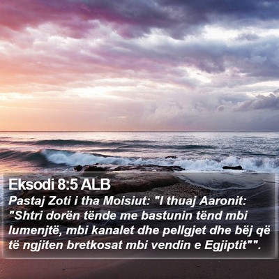 Eksodi 8:5 ALB Bible Verse Image