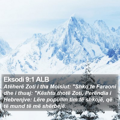 Eksodi 9:1 ALB Bible Verse Image