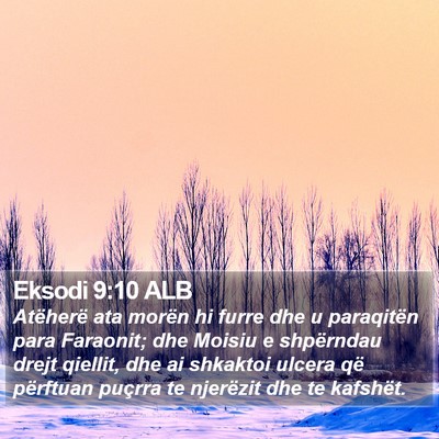 Eksodi 9:10 ALB Bible Verse Image