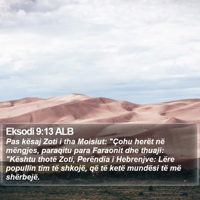 Eksodi 9:13 ALB Bible Verse Image