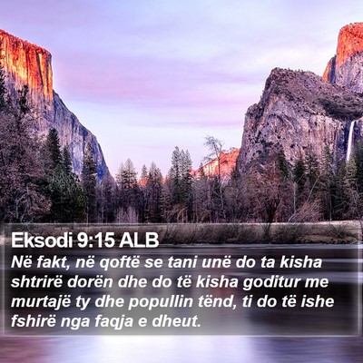 Eksodi 9:15 ALB Bible Verse Image