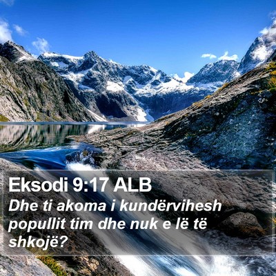 Eksodi 9:17 ALB Bible Verse Image