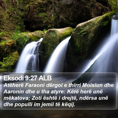 Eksodi 9:27 ALB Bible Verse Image