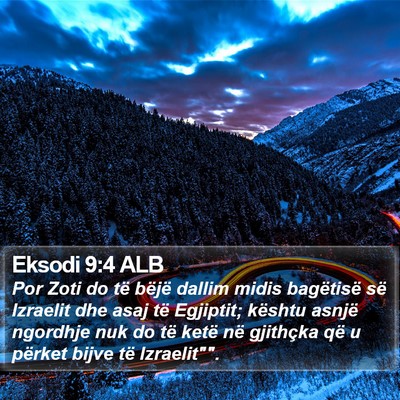 Eksodi 9:4 ALB Bible Verse Image