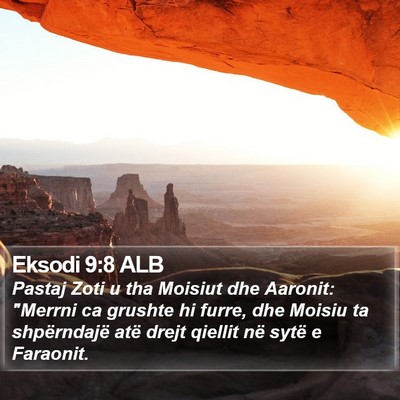 Eksodi 9:8 ALB Bible Verse Image