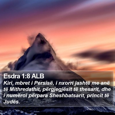 Esdra 1:8 ALB Bible Verse Image