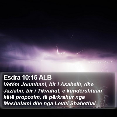Esdra 10:15 ALB Bible Verse Image