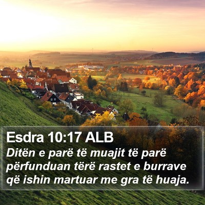 Esdra 10:17 ALB Bible Verse Image
